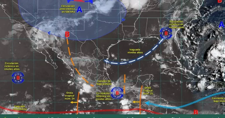 Clima hoy en México: lluvias intensas, tormentas y calor extremo en varios estados