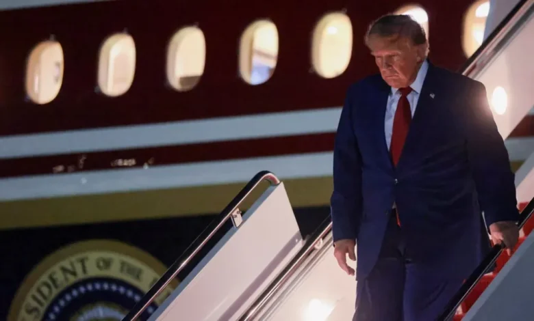 trump confirma que cambió de avión en turquía por una amenaza