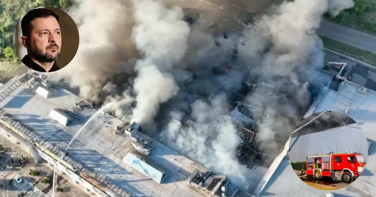 Ucrania promete represalias tras ofensiva con drones rusos contra centro comercial en Krivi Rig (Fotos Oleksandr Hanzha y N+)