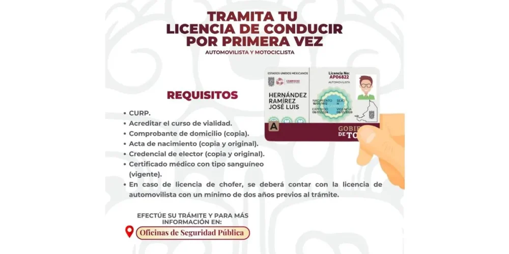 licencias de conducir en campeche requisitos, trámites y costos 2026