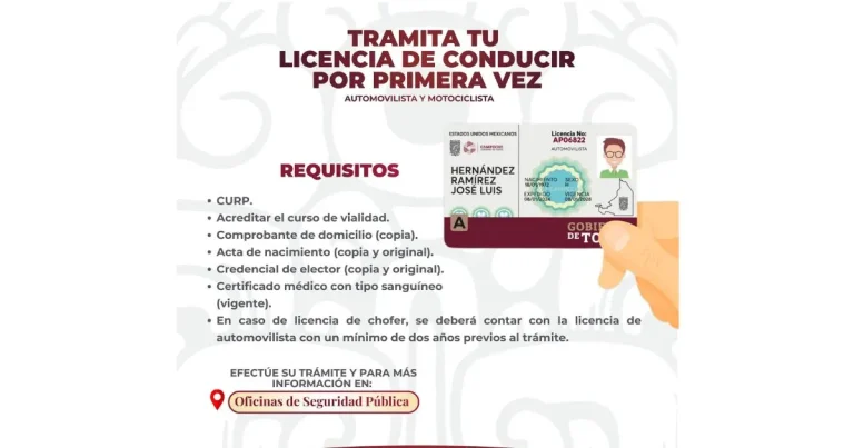 licencias de conducir en campeche requisitos, trámites y costos 2026
