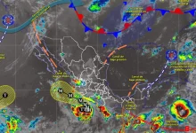 Pronóstico del clima: tormenta tropical “Polo” genera lluvias puntuales (Imagen de Conagua)