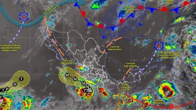 Pronóstico del clima: tormenta tropical “Polo” genera lluvias puntuales (Imagen de Conagua)