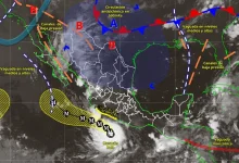 Pronóstico del clima: huracán Polo se intensifica ocasionando fuertes lluvias (Imagen de Conagua)