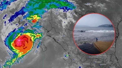 Huracán Polo se acerca a BCS con lluvias torrenciales, activan refugios (Imágenes de internet)