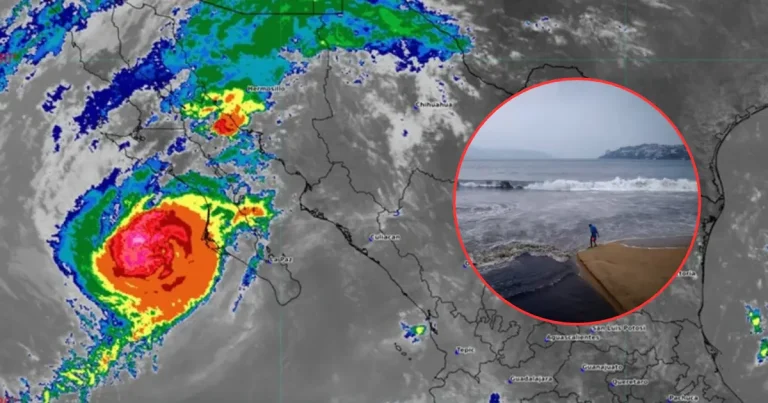 Huracán Polo se acerca a BCS con lluvias torrenciales, activan refugios (Imágenes de internet)