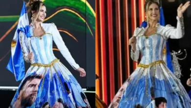 miss argentina luce vestido de messi en miss mundo