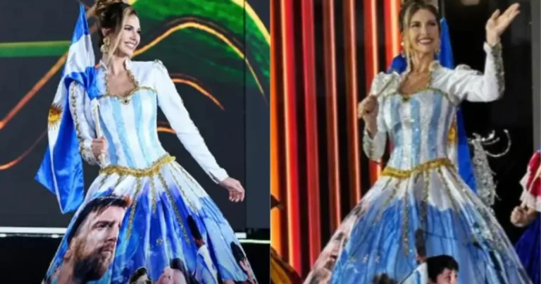 miss argentina luce vestido de messi en miss mundo