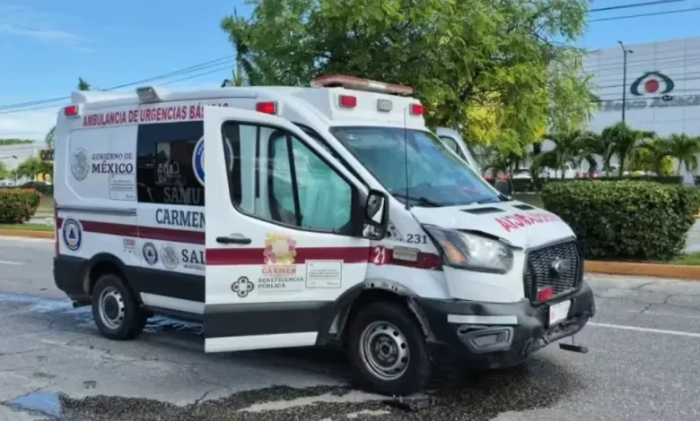 aparatoso accidente en ciudad del carmen deja un herido