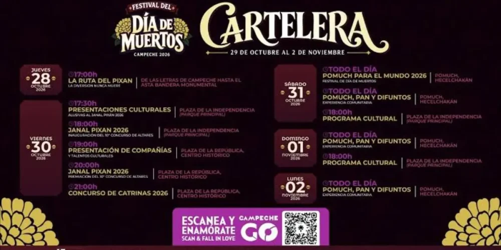 día de muertos en campeche 2026 conoce las fechas del janal pixan y el concurso de catrinas