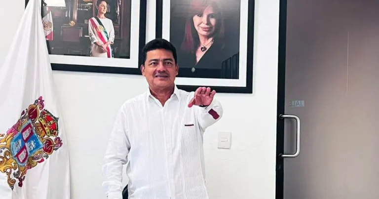 Ambrosio Gutiérrez es el presidente interino de Palizada tras salida de Pedro Ayala (Foto de redes sociales)