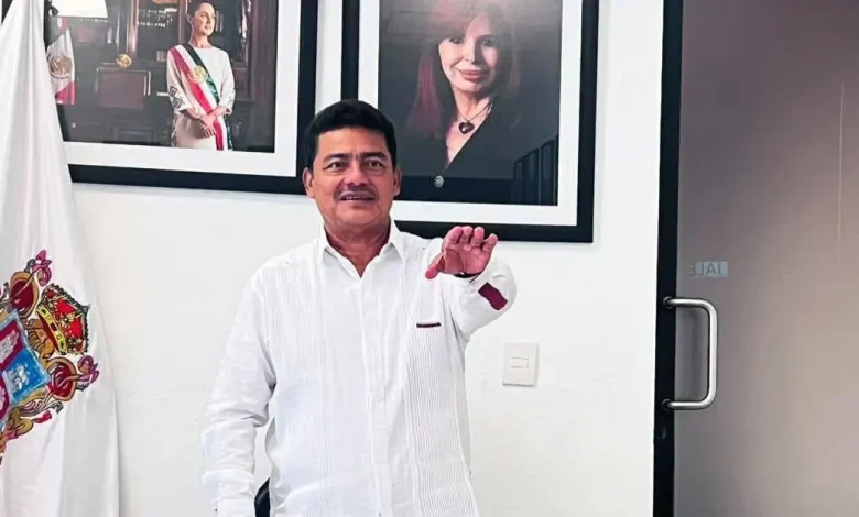 Ambrosio Gutiérrez es el presidente interino de Palizada tras salida de Pedro Ayala (Foto de redes sociales)