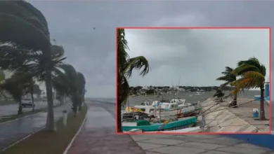 Evento de Norte provocará lluvias y cierre de puertos en Campeche (Fotos de redes sociales)