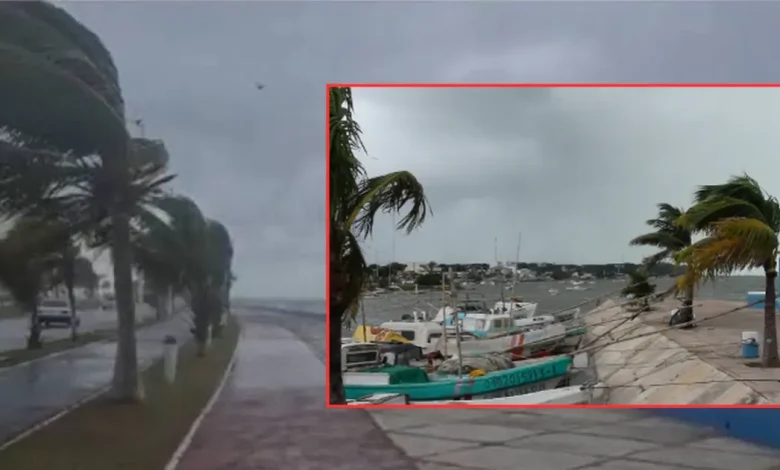 Evento de Norte provocará lluvias y cierre de puertos en Campeche (Fotos de redes sociales)