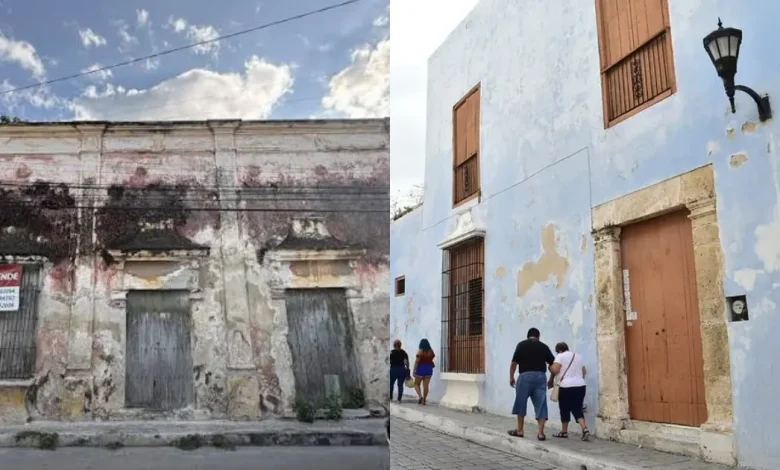 Detectan daños estructurales en casonas de Campeche, incrementa por lluvias (Fotos de internet)