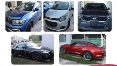 Vehículos de lujo son asurados tras cateo en Residencial Terranova (Foto de Fiscalía General del Estado de Campeche)