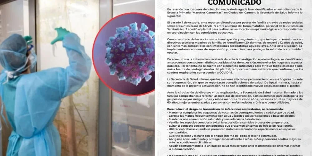 reportan 20 alumnos con infecciones respiratorias en primaria de ciudad del carme