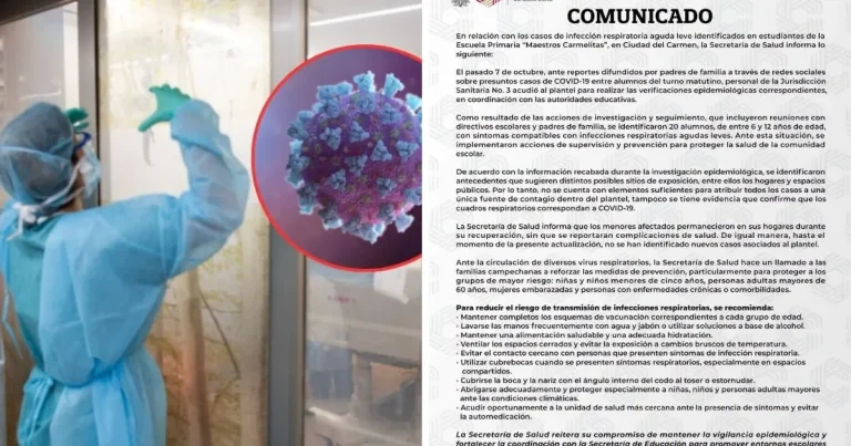 reportan 20 alumnos con infecciones respiratorias en primaria de ciudad del carme