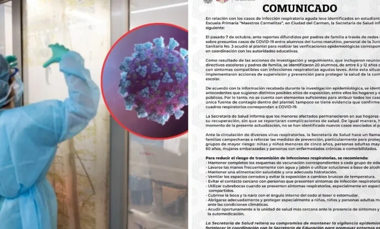 reportan 20 alumnos con infecciones respiratorias en primaria de ciudad del carme