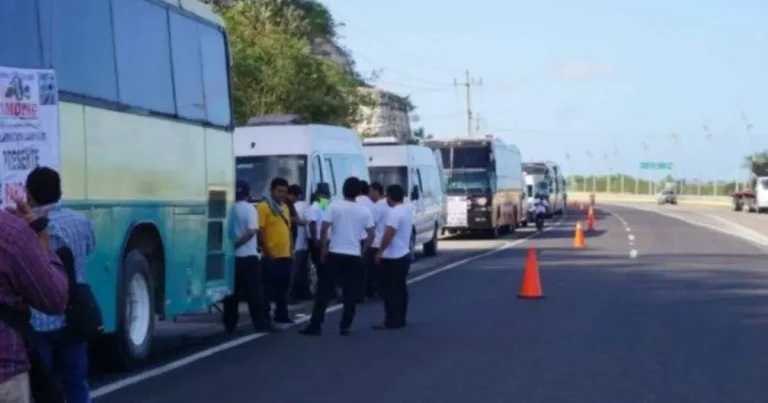 transportistas se movilizan en campeche para exigir seguridad en carreteras