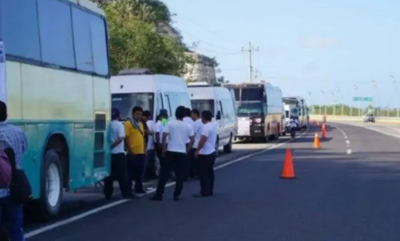 transportistas se movilizan en campeche para exigir seguridad en carreteras