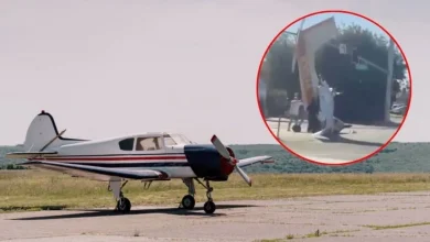avioneta se estrella en una calle de california