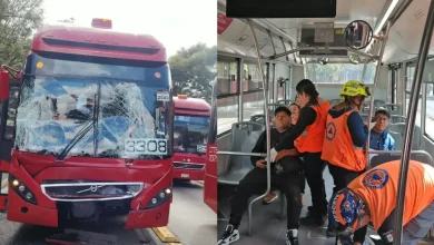 choque de metrobús deja 27 lesionados en iztacalco