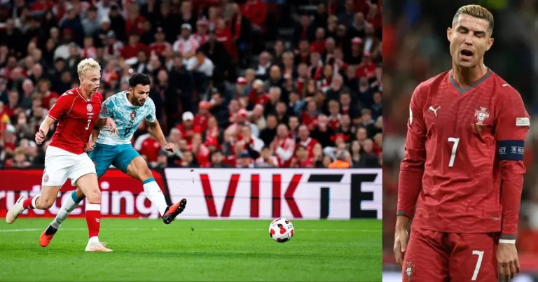 Dinamarca 2-4 Portugal Rafael Leão toma el número 7 de Cristiano Ronaldo