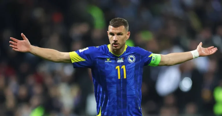 edin dzeko se despide de la selección de bosnia, var le anula un gol