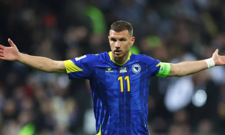 edin dzeko se despide de la selección de bosnia, var le anula un gol