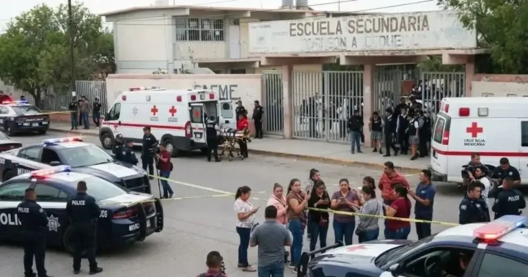 Tiroteo en secundaria de Torreón (Foto de internet)