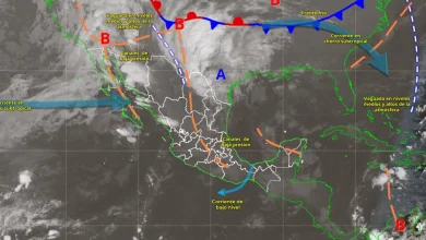 Pronóstico del clima: llegada del nuevo frente frío núm. 4 (Imagen de Conagua)