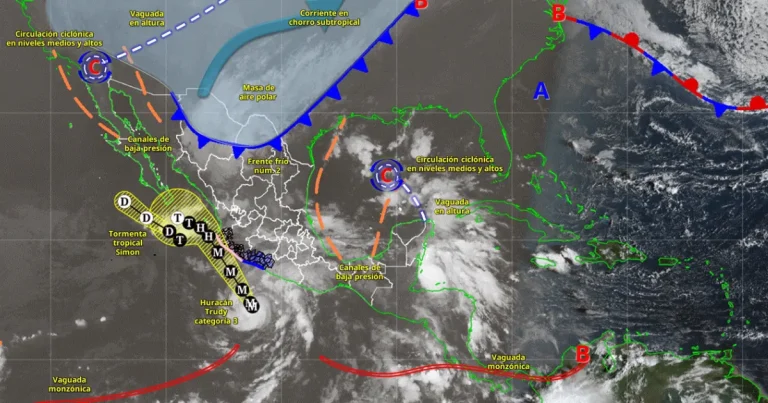huracán trudy y frente frío 2 desatan lluvias torrenciales