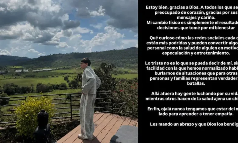 junior h responde a rumores sobre su estado de salud en redes
