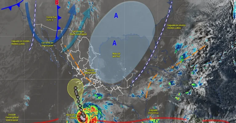 pronóstico del clima lluvias fuertes en varios estados de méxico