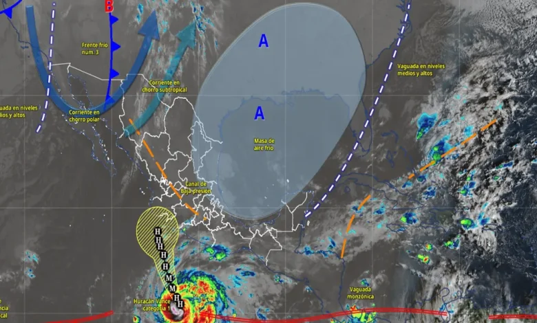 pronóstico del clima lluvias fuertes en varios estados de méxico